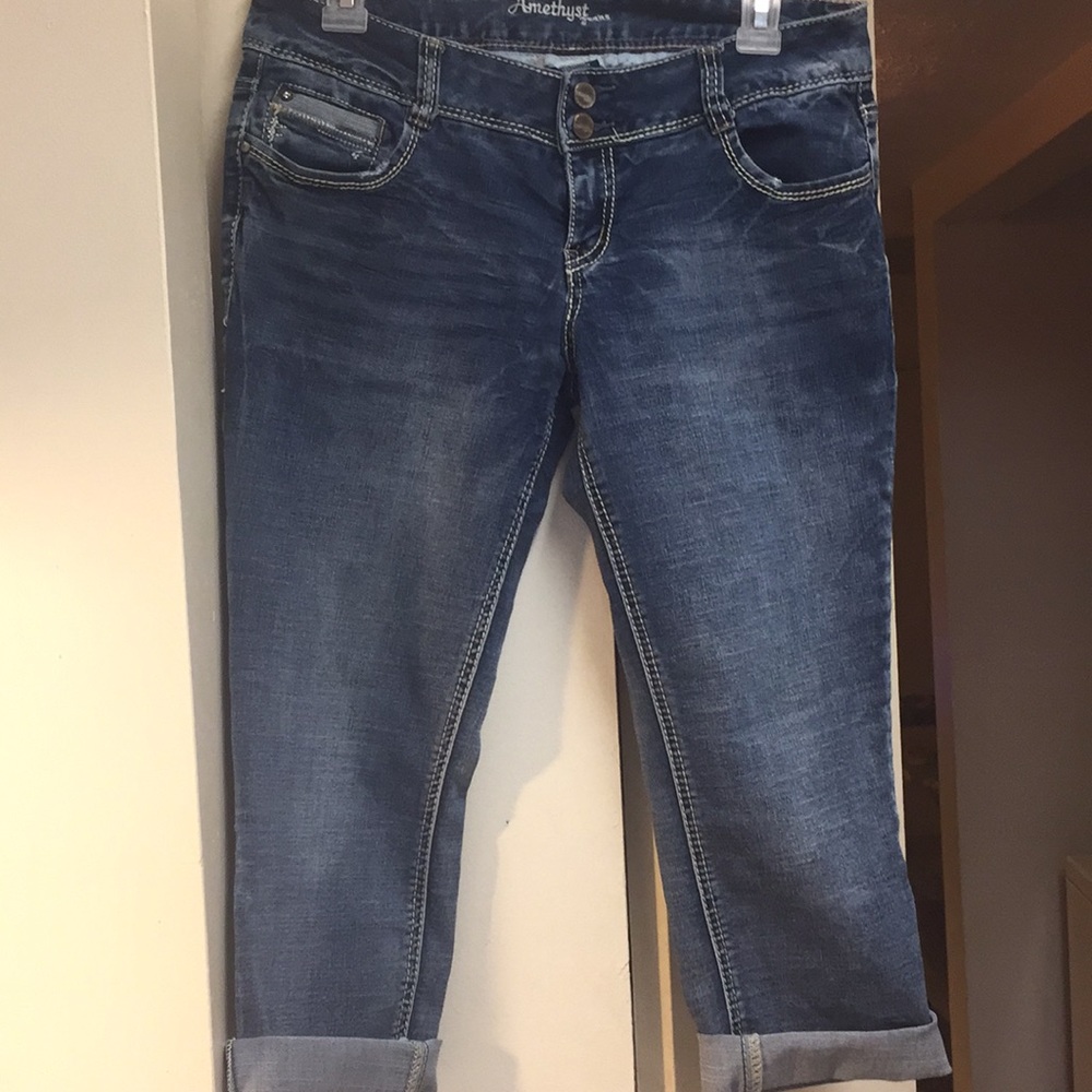 Denim Amethyst capris